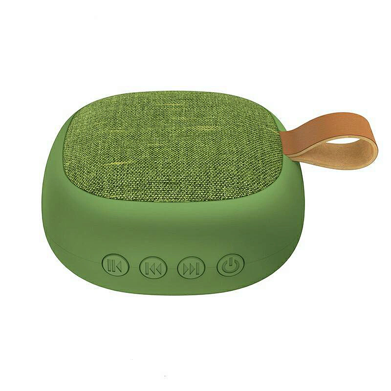 promotion gift logo bluetooth wireless square mini fabric speaker