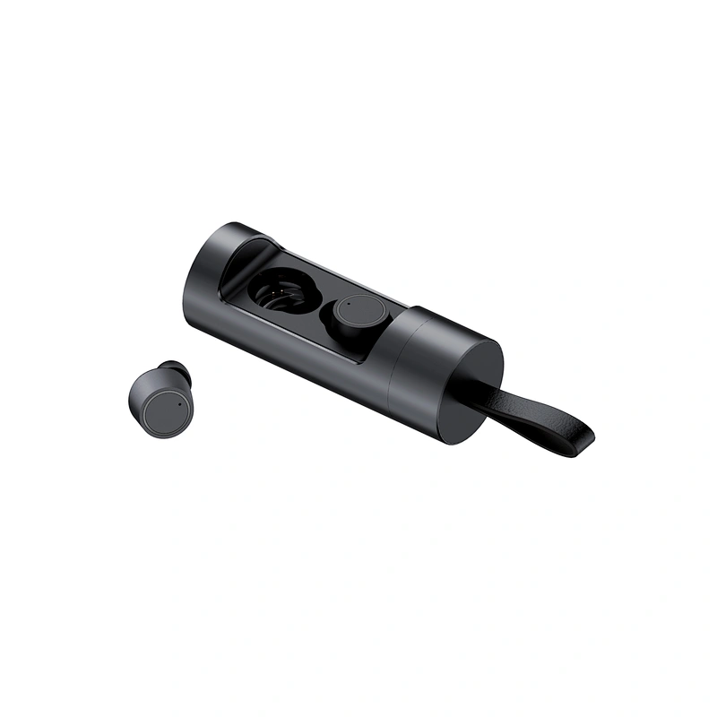 BT5.0 Mini Invisible In Ear TWS Earbuds Metal Rotating Charging Case True Wireless Bluetooth Earphone Headphone