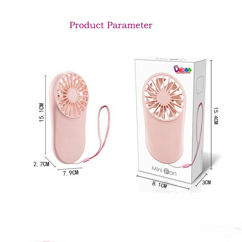 OEM Outdoor travel Office noise canceling student baby carry usb charging silent portable rechargeable personal thin small fan