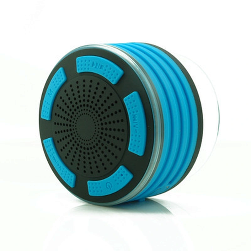 wireless mini led sucker cup waterproof shower speaker