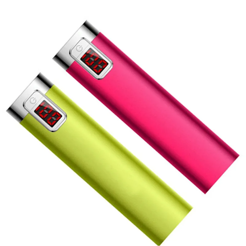 mini portable quick charger alloy Aluminum 2600mah power bank