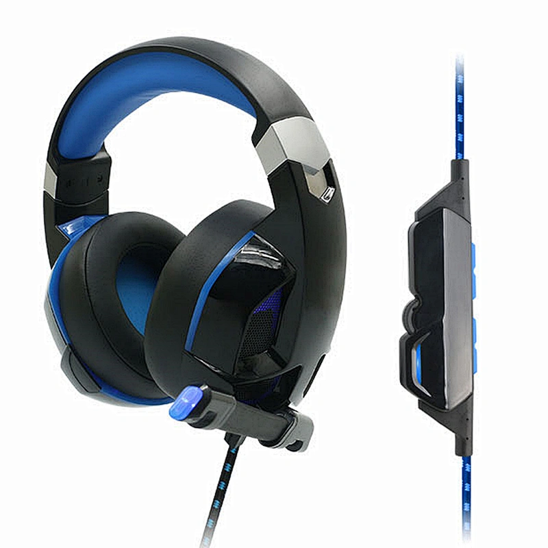 OEM Over Head Stereo Bass Led Computer Game Headset Wireless Gaming Headphone