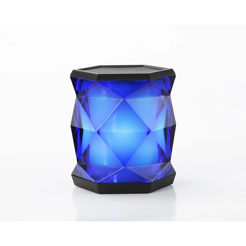 promotion gift Diamond mini wireless colorful led light speaker