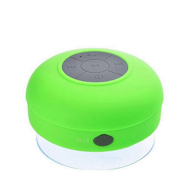 OEM Top Quality Portable Micro swimming computer USB customize mini Shower Round Waterproof Wireless Speakers with suction cup