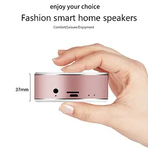 MIni Portable Round Woofer Aluminum Alloy Stereo Wireless Bluetooth Speaker