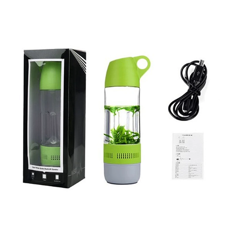 Wholesale Outdoor Climbing Travel 2000mah BT Blue Tooth Compass Wireless 3 In 1 Water Bottle Bluetooth Bike Speaker