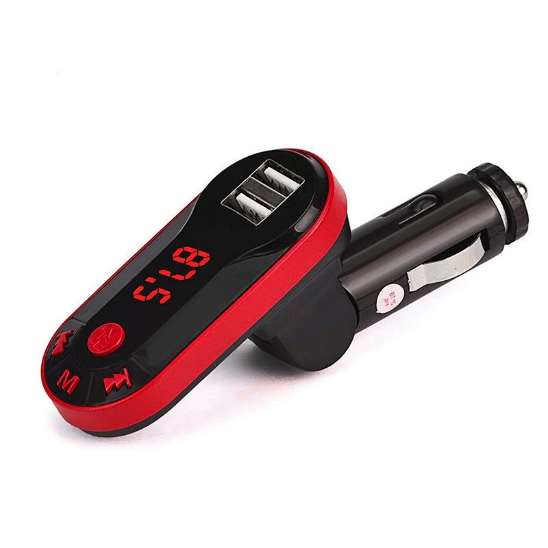 BT Handsfree MP3 Player car Kit dual usb Car FM Transmitter With USB Port