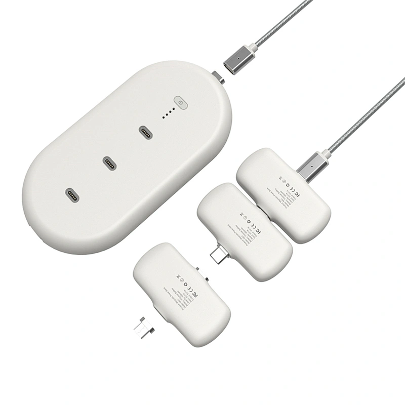 With 3 pcs 950mah Mini Power Banks Portable 5000mah Magnetic Power Bank