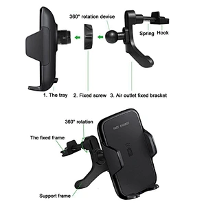fast charging pad stand car wireless charger for mobile phone