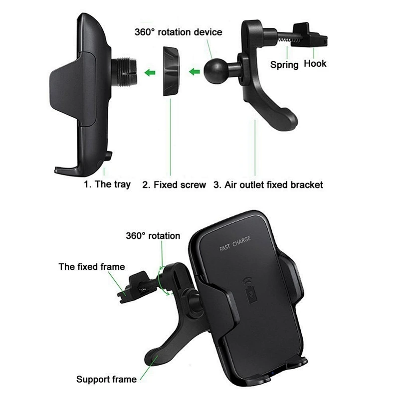 fast charging pad stand car wireless charger for mobile phone