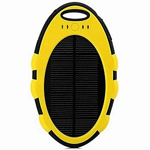 Charger 5000mah Waterproof powerbank keychain Dual USB Ports Solar Power banks 5000mah USB
