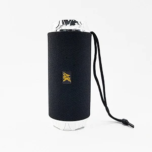 Outdoor Wireless Rechargeable Mesh Waterproof Cylinder Flashlight Bluetooth Speaker