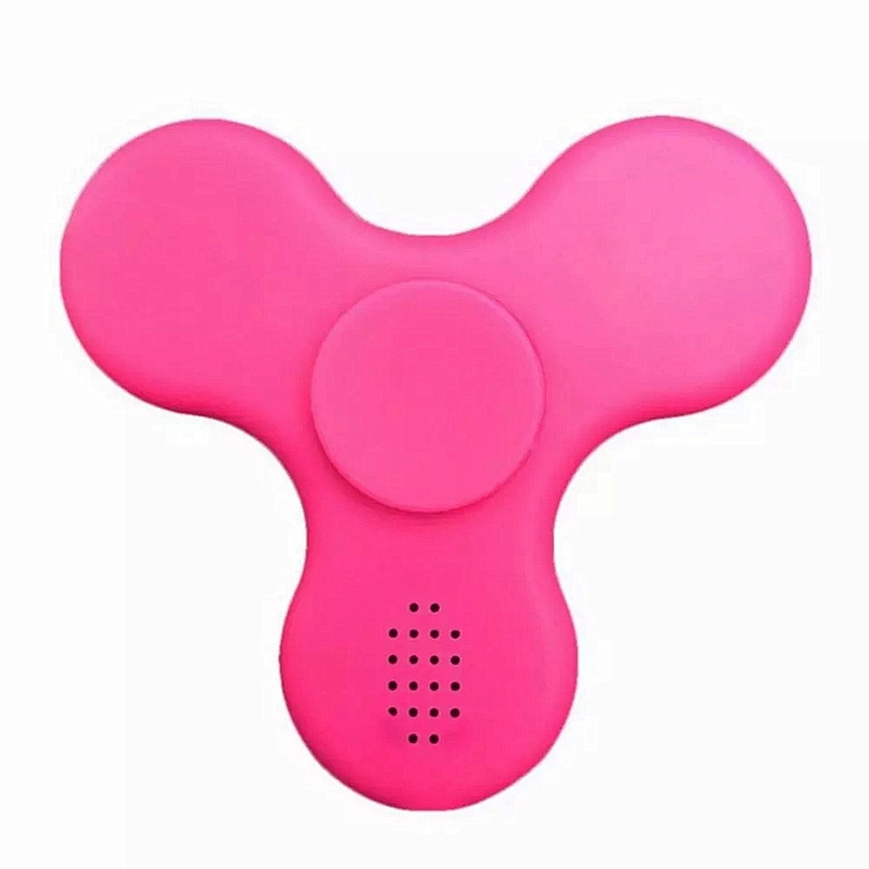 Portable Stereo Music Player Spinner Flashing Led Wireless Speaker