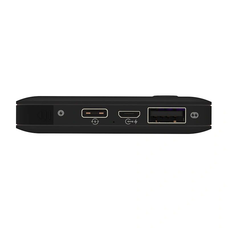 custom logo digital LED display Qi Wireless 3 cables Charger PowerBank  8000mah