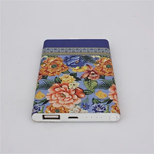 water transfer printing credit card ultrathin 3000mah power bank