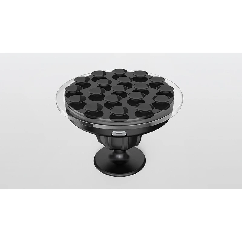custom logo Universal mobile phone  suction Anti-slip Portable QI  Cupula Car mount Wireless Charger