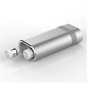 Aluminum Alloy TWS 5.0 Version Mini Wireless Bluetooth Stereo Power Bank Earphone Earbuds