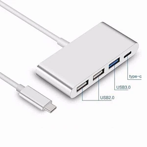 OEM Promotional 3 USB Sync Data Ports  Type C Adapter Charger Adapter 3.0 Usb Hubs Slim For Pc