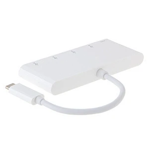 Aluminum Multi-Port Adapter Charging Type-C USB 3.0 5 in 1 Hub for MacBook