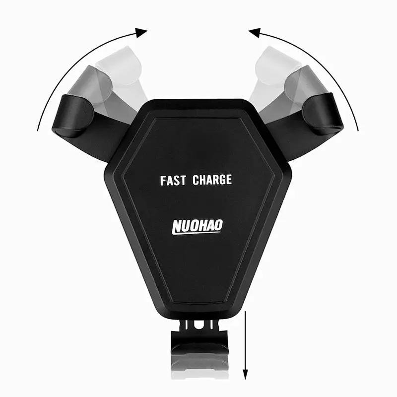 For Samsung 10W Quick Charge 360 Degree Rotate Wireless Car Charger