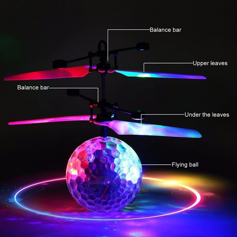 led induction flashing light Sensor Rc Flying Ball