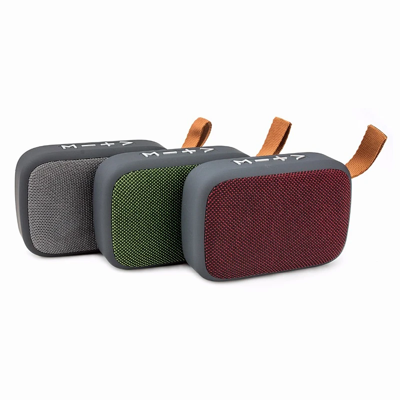 outdoor mini rechargeable wireless grill cloth fabric speaker