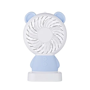 mini portable led light rechargeable desk cool fan