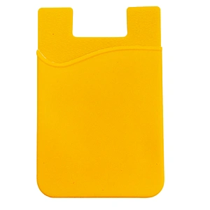 Colorful Rubber Glue Sticky Silicone Phone Card Cover Holder
