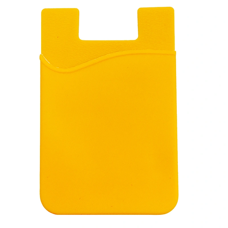 Colorful Rubber Glue Sticky Silicone Phone Card Cover Holder