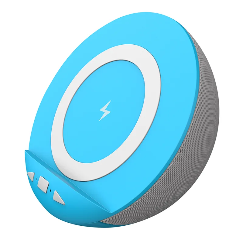 OEM Bluetooth Wireless Full Range Round Fabric Phone Charger Speaker