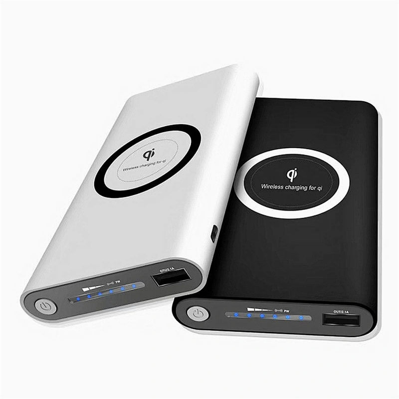 10000mAh OEM Portable Quick Charge QI Wireless Charger Power Banks