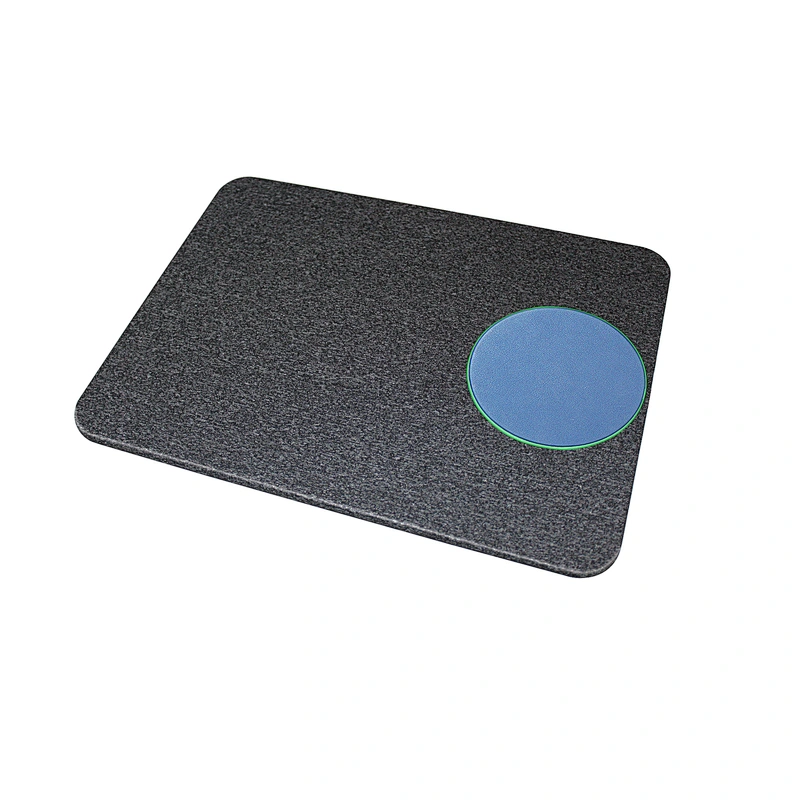 customize logo Desktop standard qi leather charging mouse pad with wireless charger
