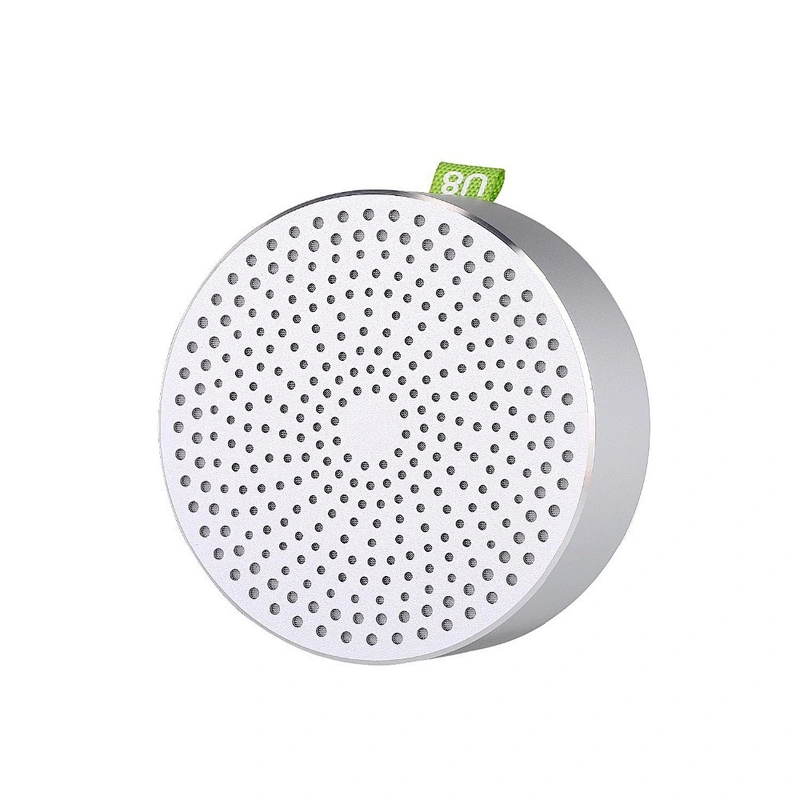 round mini portable aluminum wireless speaker