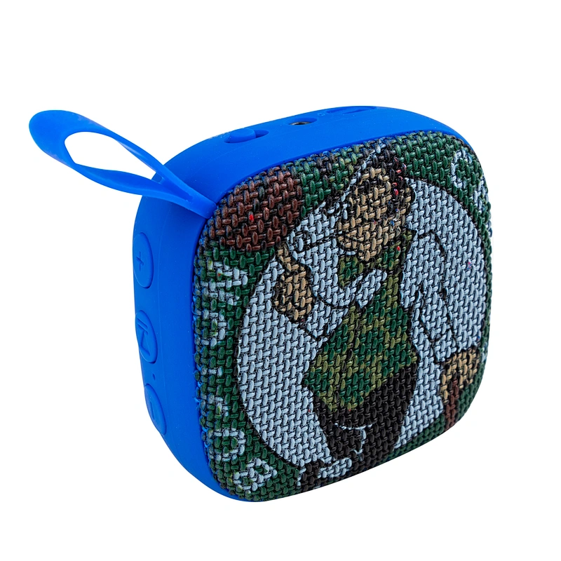 OEM Promotion gifts car outdoor sports computer subwoofer Customized printing Portable mini square fabric wireless speaker