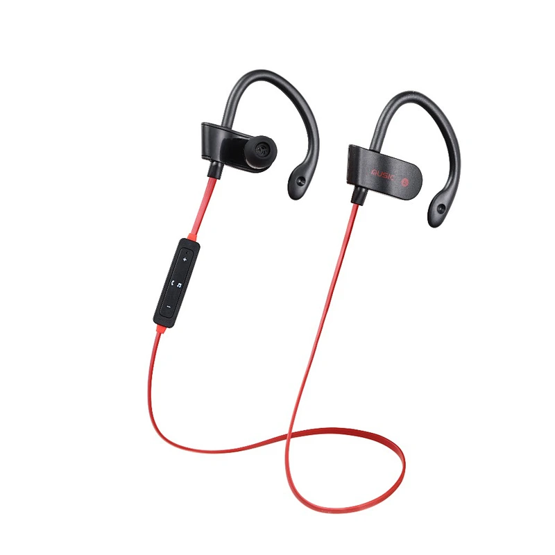 sport stereo neckband microphone necklace earphone