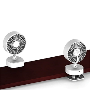 360 Degree Rotation Mini USB Charging Desk Clamp Electric Cooling Fan