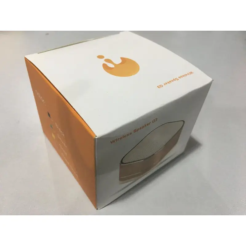 Super Bass Square Aluminium Metal Mini Wireless Bluetooth Speaker