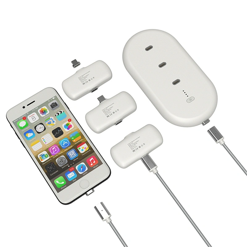 Finger Magnetic Powerbank Portable Mini Docking Station 5000mAh Power Banks