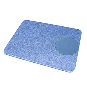 Promotion PU leather Mouse Mat Build-in QI Universal wireless charging pad