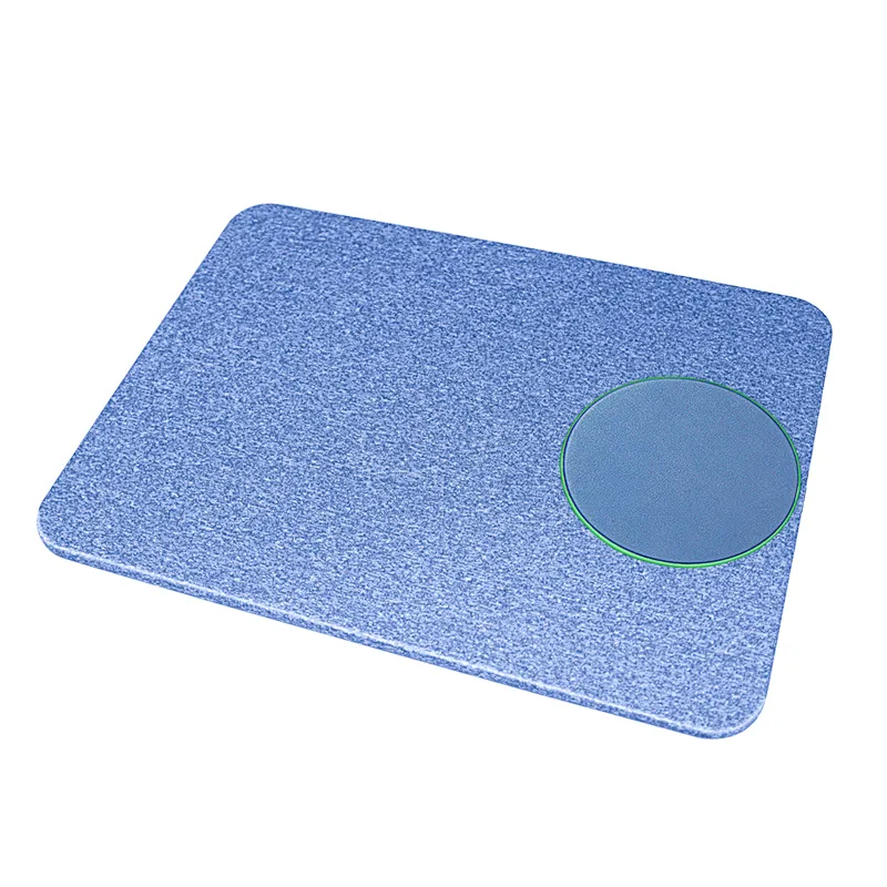 Promotion PU leather Mouse Mat Build-in QI Universal wireless charging pad