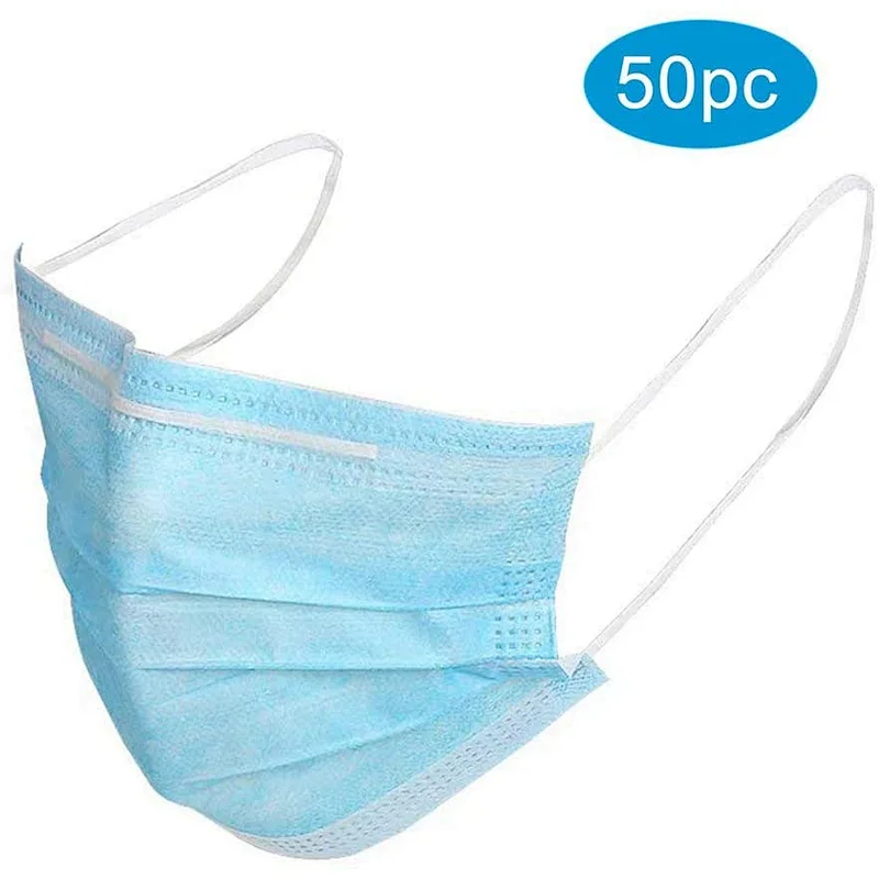 Dhl Free Shipping China Non-Woven Earloop Disposable  3Ply Facemask
