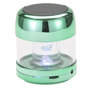 Bluetooth Audio Player Round Mini Sound Box Portable Mini 3W Smart Crystal Led Light Wireless Transparent Speaker