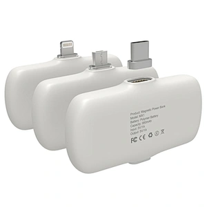 With 3pcs Small Power Banks 5000mAh Magnetic Powerbank