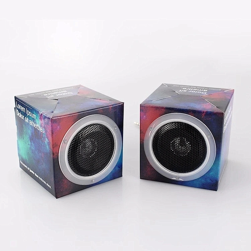 Oem Design Foldable Mini Paper Cardboard Speaker