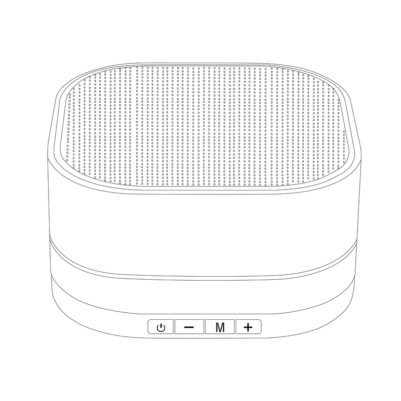 square aluminum led mini bluetooth wireless speaker