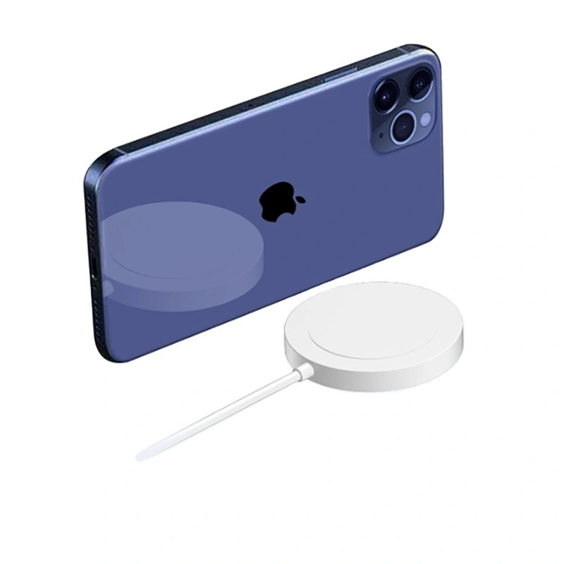 For iphone 12 Magsafe Wireless Charger 15W Mini Round Magnetic Cell Phone Charger
