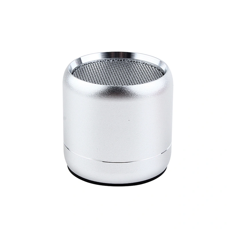 portable mini round aluminum stereo wireless bluetooth speaker