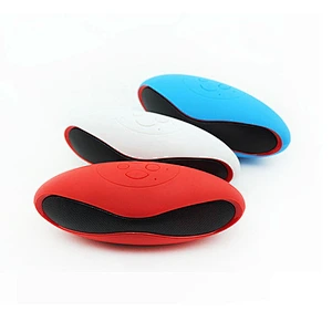 Custom Logo Cheap Hifi Blue Tooth Audio Player Boombox Multimedia Player Deep Bass BT Portable Big Rugby Wireless Speaker