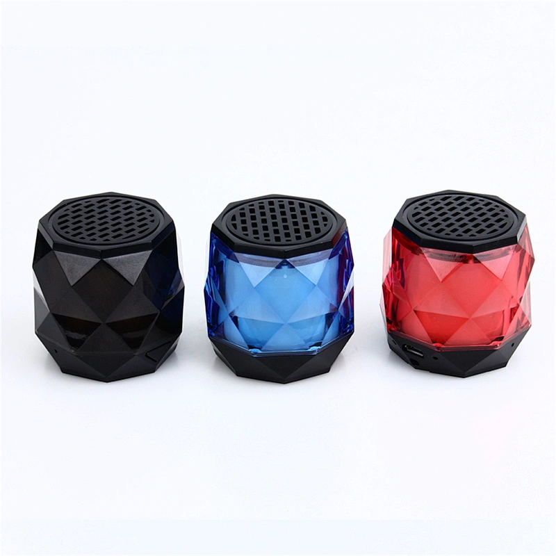 Mini Diamond Crystal Shape Wireless Bluetooth Led Speaker