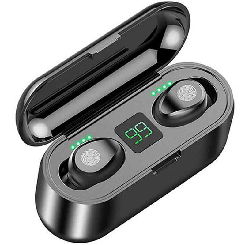 F9 Headset Earphone Led Mini wireless Earbuds 5.0 TWS In-ear Headphones